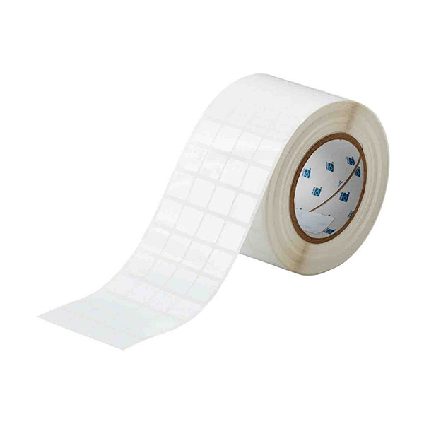 Brady THT-50-423-10 étiquette en polyester 19,05 x 19,05 mm (d'origine) - blanc brillant THT-50-423-10 147594 - 1