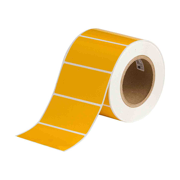 Brady THT-55-423-1-YL étiquettes en polyester 101,60 x 50,80 mm (d'origine) - jaune brillant THT-55-423-1-YL 147654 - 1