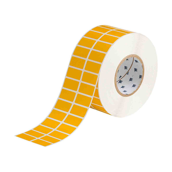 Brady THT-6-423-10-YL étiquettes en polyester 38,10 x 19,05 mm (d'origine) - jaune brillant THT-6-423-10-YL 147668 - 1