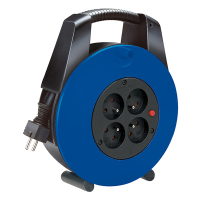 Brennenstuhl Brennerstuhl Vario Line enrouleur de câble 4 prises (15 mètres) - noir/bleu 1104154 404182