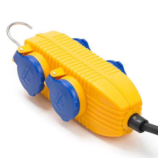 Brennenstuhl Brennerstuhl multiprise d'extérieur 4 prises (5 mètres) - jaune/bleu 1169200010 K010813123 - 1