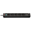 Brennenstuhl multiprise 5 prises et chargeur USB (3 mètres) - noir