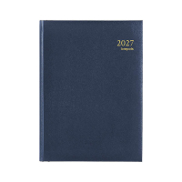 Brepols Agenda Euro Lima 2027 agenda journalier avec horaires (1 jour par page) 6 langues - bleu 440253