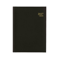 Brepols Agenda Euro Lima 2027 agenda journalier avec horaires (1 jour par page) 6 langues - noir 440252