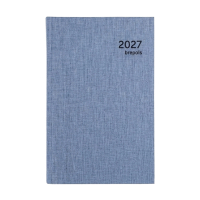 Brepols Agenda Saturnus Luxe Dubletta 2027 agenda journalier avec demi-heures (1 jour par page) 4 langues - gris 440257
