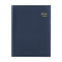 Brepols Ambassador Lima agenda journalier 2026 avec répartition par heure (1 jour par page) 6 langues - bleu 0.116.1256.06.6.0 262428