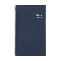 Brepols Brefix Lima agenda journalier avec répartition par demi-heure 2026 (1 jour par page) 6 langues - bleu 0.016.1256.06.6.0 262426