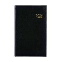 Brepols Brefix Lima agenda journalier avec répartition par demi-heure 2026 (1 jour par page) 6 langues - noir 0.016.1256.01.6.0 262425