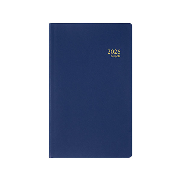 Brepols Breform Seta agenda journalier 2026 avec répartition par heure (1 jour par page) 6 langues - bleu 0.516.2120.06.6.0 262442 - 1