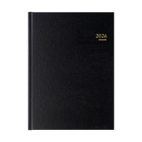 Brepols Bremax Santex agenda quotidien 2026 avec répartition par quart d'heure (1 jour par page) 6 langues - noir 0.001.1345.01.6.0 262400