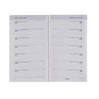 Brepols Breplan recharge pour agenda hebdomadaire 2027 (1 semaine par page) 6 langues 440327