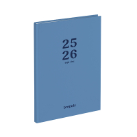 Brepols Bretime Coral agenda semainier 16 mois avec répartition par heure 2025-2026 (1 semaine sur 2 pages) 6 langues - bleu 2.066.0285.99.6.0BL 262382