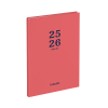 Brepols Bretime Coral agenda semainier 16 mois avec répartition par heure 2025-2026 (1 semaine sur 2 pages) 6 langues - rouge 2.066.0285.99.6.0RD 262383 - 1