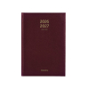 Brepols Bretime Lima 16 mois agenda semainier avec planning par heure 2026-2027 (1 semaine par 2 pages) 6 langues - bordeaux 440178 - 1