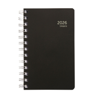 Brepols Building Recycled PP agenda journalier 2026 avec répartition par heure (1 jour par page) 6 langues - noir 0.414.4910.01.4.0 262440