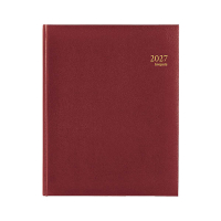 Brepols Concorde Lima 2027 agenda semainier (1 semaine par 2 pages) 6 langues - bordeaux 440213