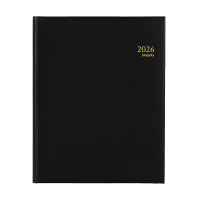 Brepols Concorde Lima agenda semainier 2026 avec répartition par heure (1 semaine sur 2 pages) 6 langues - noir 0.240.1256.01.6.0 262413