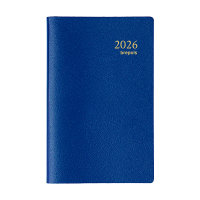 Brepols Delta Genova agenda semainier 2026 (1 semaine sur 2 pages) 6 langues - bleu 0.834.2051.06.2.0 262509