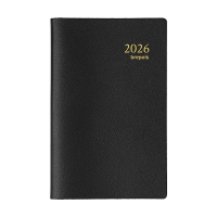 Brepols Delta Genova agenda semainier 2026 (1 semaine sur 2 pages) 6 langues - noir 0.834.2051.01.2.0 262508