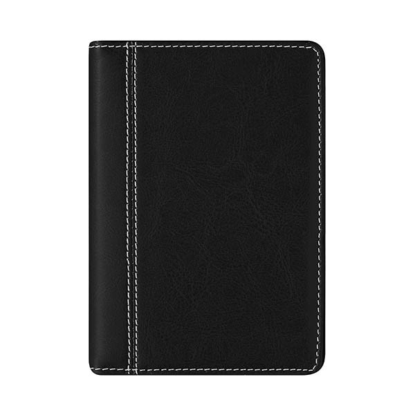 Brepols Delta Palermo agenda hebdomadaire 2027 (1 semaine par 2 pages) 6 langues - noir 440331 - 1