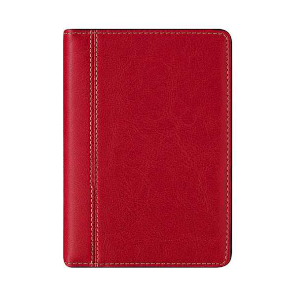 Brepols Delta Palermo agenda hebdomadaire 2027 (1 semaine par 2 pages) 6 langues - rouge 440332 - 1