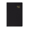Brepols Delta Seta agenda hebdomadaire 2027 (1 semaine par 2 pages) 6 langues - noir 440328 - 1