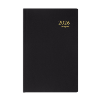 Brepols Delta Seta agenda semainier 2026 (1 semaine sur 2 pages) 6 langues - noir 0.834.2120.01.6.0 262507