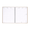 Brepols Ecotiming Kazar 2027 agenda semainier à spirale avec horaires (1 semaine sur 2 pages) 6 langues - beige 440357 - 2