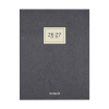 Brepols Essenz 16 mois agenda semainier avec répartition par heure 2026-2027 (1 semaine par 2 pages) 4 langues - anthracite 440176 - 1