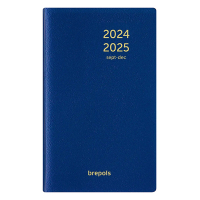 Brepols Interplan Genova agenda 16 mois 2024-2025 (1 semaine 2 pages) 6 langues - bleu 2.730.2051.99.2.0BL 261385