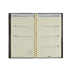 Brepols Interplan Genova agenda hebdomadaire 2027 (1 semaine sur 2 pages) 6 langues - noir 440220 - 2