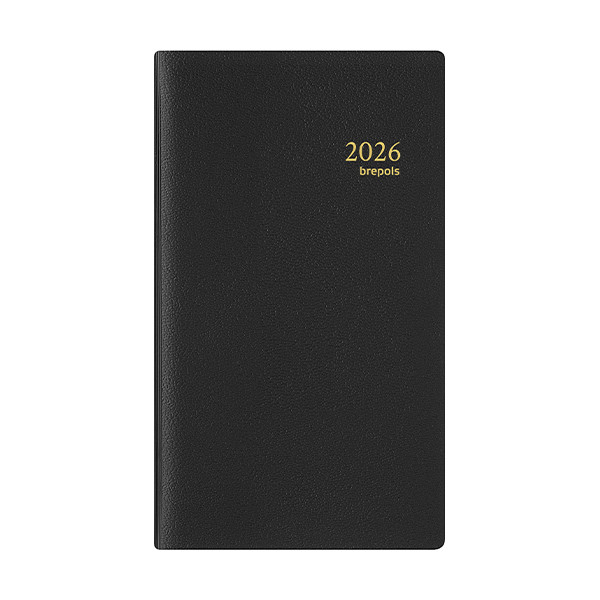 Brepols Interplan Genova agenda semainier 2026 (1 semaine sur 2 pages) 6 langues - noir 0.736.2051.01.2.0 262421 - 1
