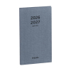 Brepols Interplan Nature agenda semainier 16 mois 2026-2027 (1 semaine sur 2 pages) 6 langues - gris-bleu 440191 - 1