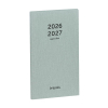 Brepols Interplan Nature agenda semainier 16 mois 2026-2027 (1 semaine sur 2 pages) 6 langues - vert menthe 440192 - 1