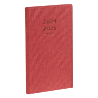 Brepols Interplan Raw agenda 16 mois 2024-2025 (1 semaine 2 pages) 6 langues - rouge 2.730.5415.99.6.0RD 261389
