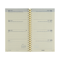 Brepols Interplan recharge pour agenda semainier 16 mois 2025-2026 (1 semaine sur 2 pages) 6 langues 2.730.9900.00.2.0 262399