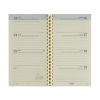 Brepols Interplan recharge pour agenda semainier 16 mois 2025-2026 (1 semaine sur 2 pages) 6 langues