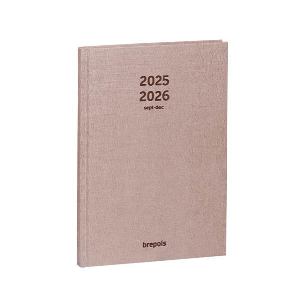 Brepols Nature agenda semainier 16 mois 2025-2026 (1 semaine par page) 4 langues - beige 2.064.5425.99.6.0BEIGE 262392 - 1