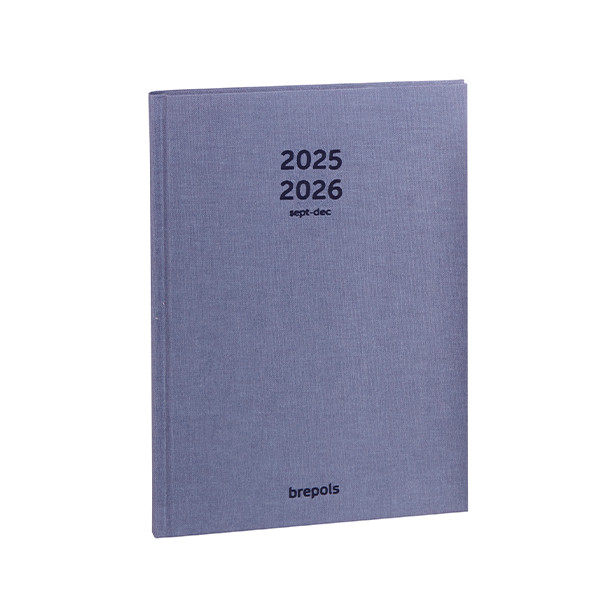 Brepols Nature agenda semainier 16 mois 2025-2026 (1 semaine par page) 4 langues - bleu 2.064.5425.99.6.0BL 262390 - 1
