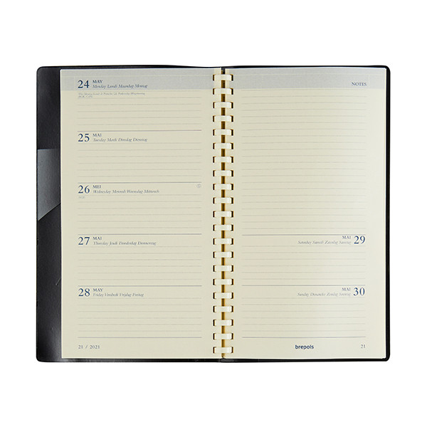 Brepols Notaplan recharge pour agenda semainier 2026 (1 semaine sur 2 pages) 6 langues 0.716.9900.00.2.0 262504 - 1