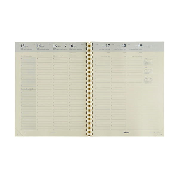 Brepols Omega 27 recharge d'agenda semainier 2026 (1 semaine sur 2 pages) 5 langues 0.234.9900.00.2.0 262480 - 1