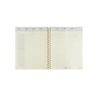 Brepols Omega 27 recharge pour agenda semainier format demi-heure 2027 (1 semaine, 2 pages) 5 langues 440301