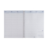 Brepols Omega Calpe agenda semainier avec répartition par quart d'heure 2026 (1 semaine sur 2 pages) 6 langues - noir 0.030.2582.01.2.0 262477 - 2