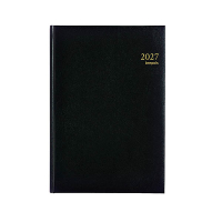 Brepols Omega Lima 2027 agenda semainier (1 semaine par 2 pages) 6 langues - noir 440209