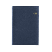 Brepols Omega Lima 2027 agenda semainier avec division de 25 minutes (1 semaine par 2 pages) 6 langues - bleu 440211