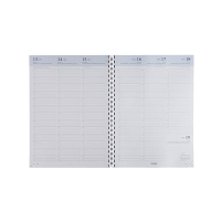 Brepols Omega recharge pour agenda avec répartition hebdomadaire 2027 (1 semaine, 2 pages) 6 langues 440299