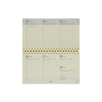 Brepols Omniplan recharge agenda hebdomadaire 2027 (1 semaine sur 2 pages) 6 langues 440223