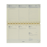 Brepols Omniplan recharge pour agenda semainier 2026 (1 semaine sur 2 pages) 6 langues 0.738.9900.00.2.0 262424