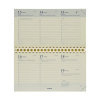 Brepols Omniplan recharge pour agenda semainier 2026 (1 semaine sur 2 pages) 6 langues