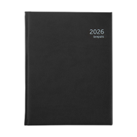 Brepols Optivision Large Classica agenda semainier avec répartition par heure 2026 (1 semaine sur 2 pages) NL - noir 0.117.1416.99.6.0ZW 262448